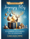 Tracts 15x21 Joyeuses Fêtes cadeaux bleu