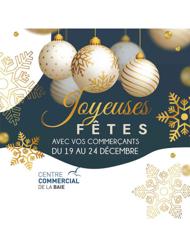 Stickers vitrine événementiel Joyeuses Fêtes