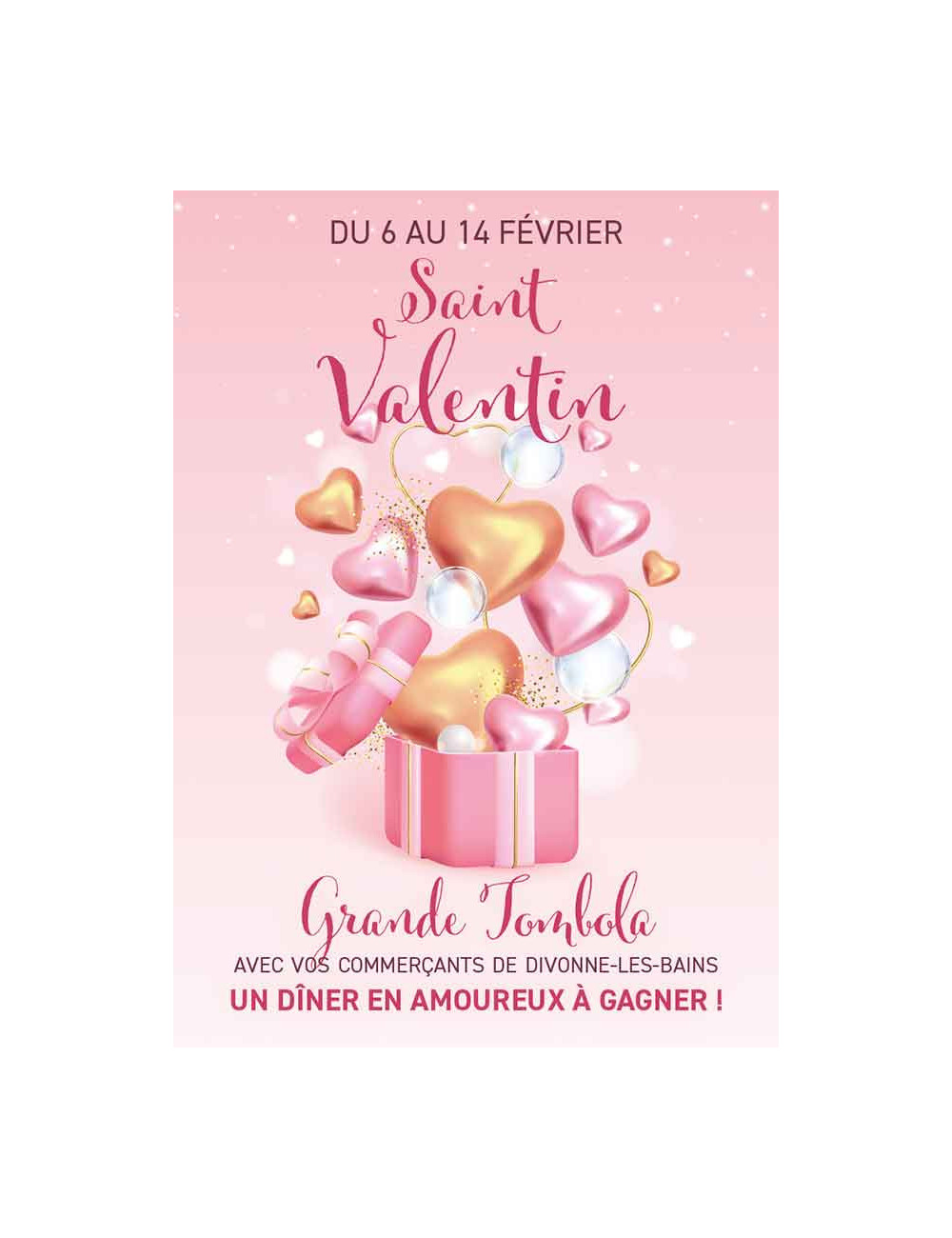 Affiches A3 (30x42 cm) Saint Valentin 2023