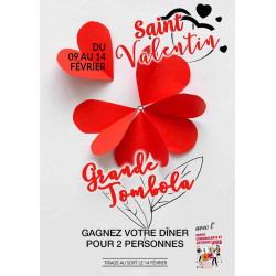 Affiches A3 (30x42 cm) Saint Valentin Fleur