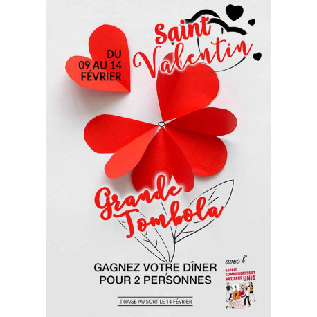 Affiches A3 (30x42 cm) Saint Valentin Fleur