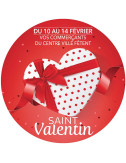 Stickers vitrine événementiel Saint Valentin 2019