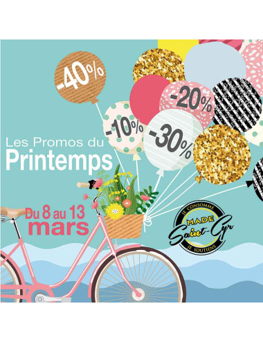 Stickers vitrine événementiel Les promos de printemps