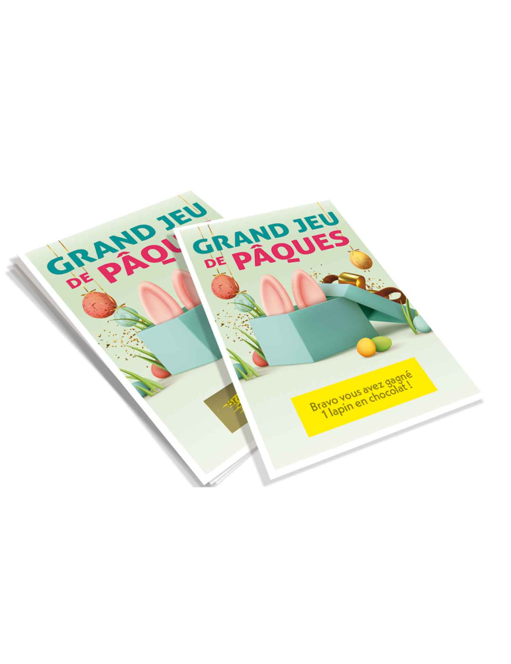 Cartes à gratter personnalisées - 1000 ex