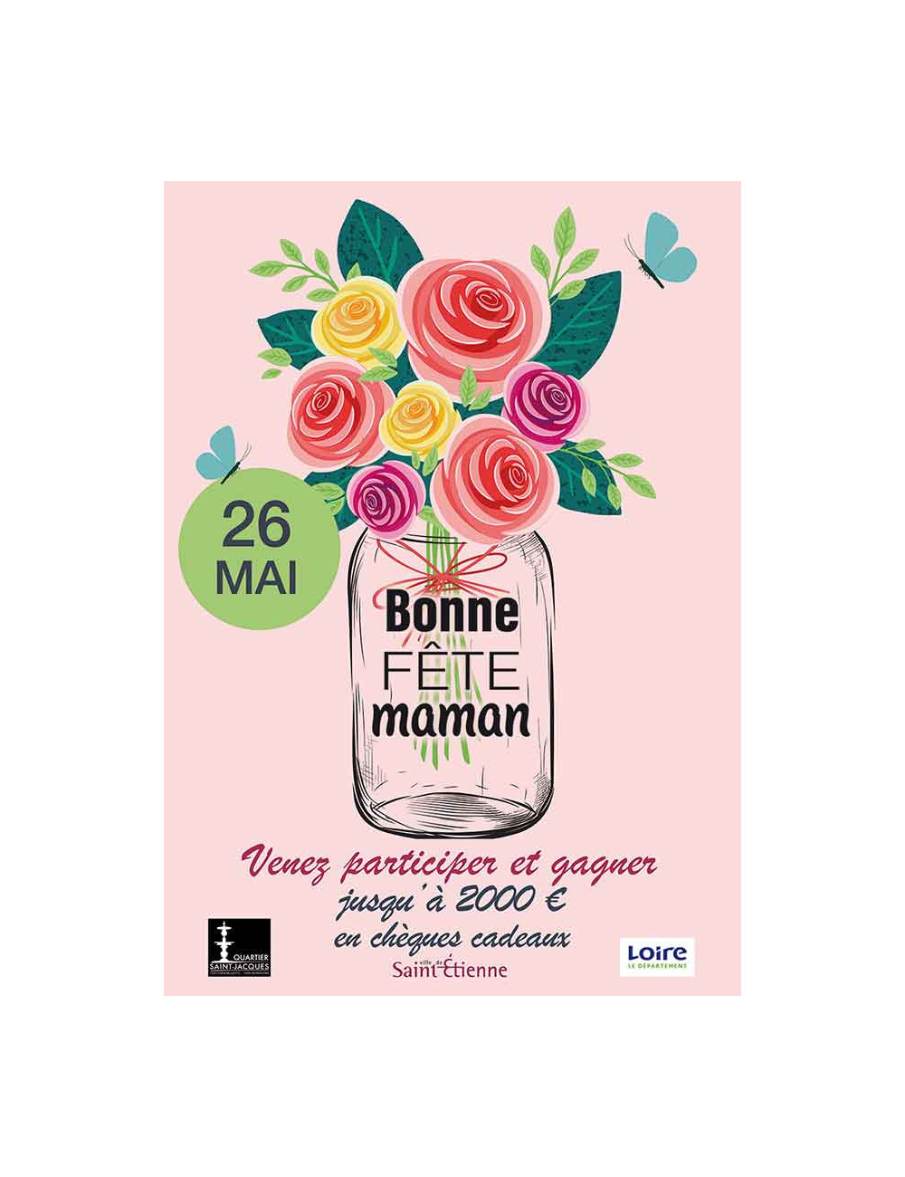 Affiches A3 (30x42 cm) Bonne fête maman