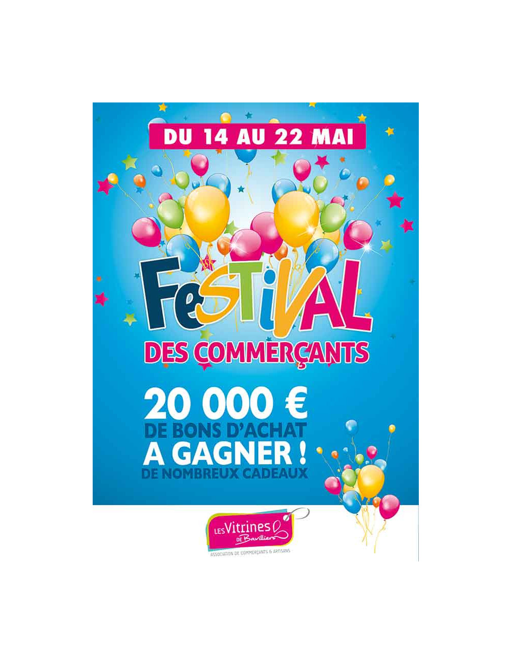 Affiches A3 (30x42 cm) Festival des commerçants