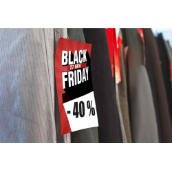 Etiquettes 8,5x5,5 cm -100 ex Black Friday
