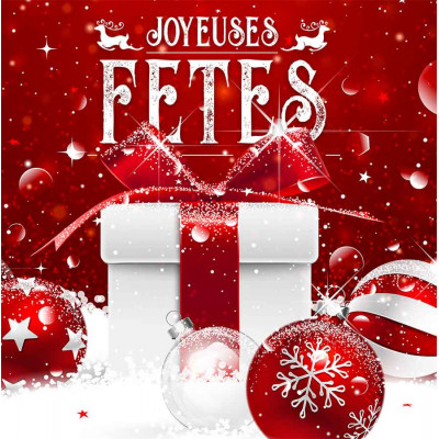 Joyeuses Fêtes paquet cadeau