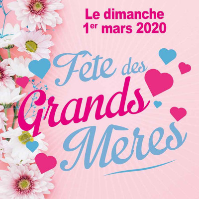 Fête des grands mères fleurs
