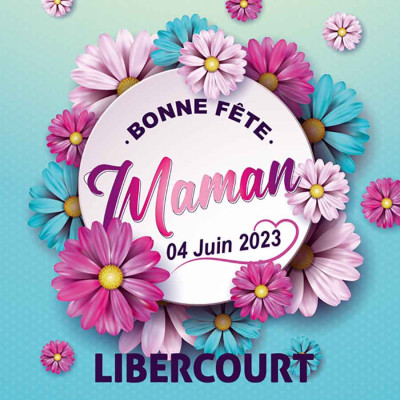Bonne Fête Maman fleur rose