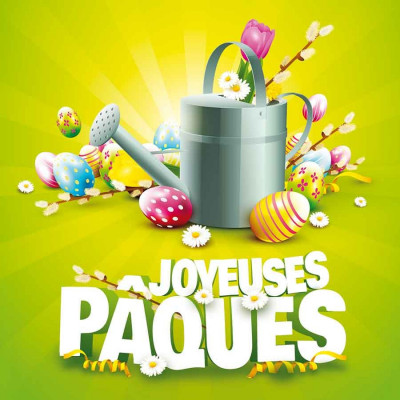 Joyeuses Pâques arrosoir